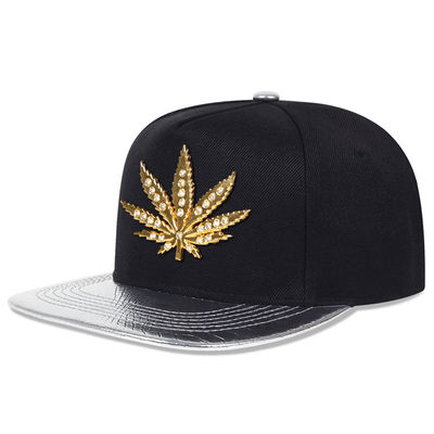 Baru Dewasa 6 Panel Snapback Cap Custom Dua Tone Flat Brim Snapback Cap