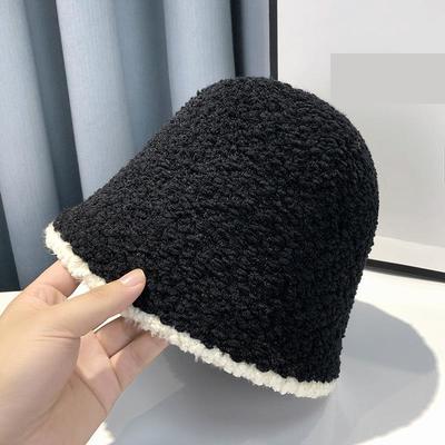 Custom Bucket Hat Women Winter Knitted Casual Keep Warm Fishing Hat Female Thick Warm Fashion Design Korean Winter Cap