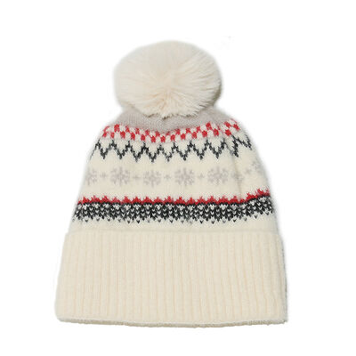 Musim Gugur Musim Dingin Topi Wol Hugger Toque Cap Stoking Head Watch Bohemian Geometric Knitted Fleece Tepak