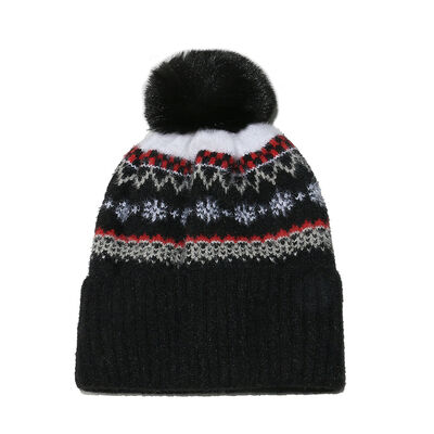 Musim Gugur Musim Dingin Topi Wol Hugger Toque Cap Stoking Head Watch Bohemian Geometric Knitted Fleece Tepak