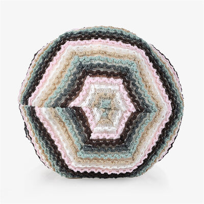 Kupluk Rajut Bergaris Wanita Berkualitas Tinggi Kustom Gaya Slouchy Skullies Topi Olahraga Musim Dingin Luar Ruangan Tanpa Manset