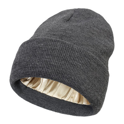 Beanie Style Knitt Beanie Hat Acrylic Wool Polyester Merino Hat Dewasa Lingkaran Ringan Cap Musim Dingin Bernafas