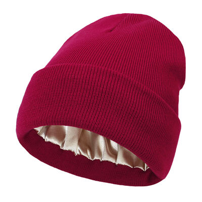 Beanie Style Knitt Beanie Hat Acrylic Wool Polyester Merino Hat Dewasa Lingkaran Ringan Cap Musim Dingin Bernafas
