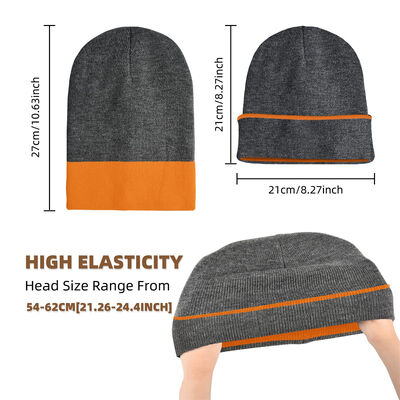 Blank Pattern Beanie Hat Dewasa Lingkaran Desain Serbaguna Dan Nyaman Sempurna Untuk Sulaman Dan Merek Custom