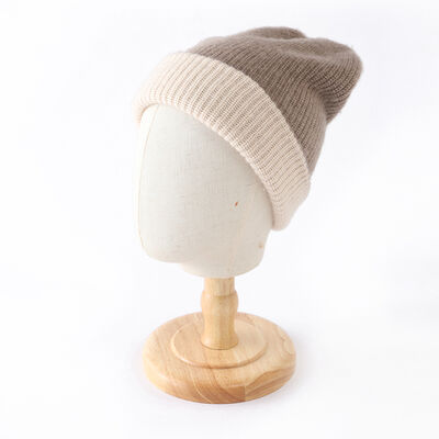 Custom Beanie Manufacturers Oem Cuff Lipat Cap Musim Dingin Knit Hat Bordir Logo