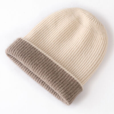 Custom Beanie Manufacturers Oem Cuff Lipat Cap Musim Dingin Knit Hat Bordir Logo