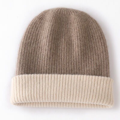 Custom Beanie Manufacturers Oem Cuff Lipat Cap Musim Dingin Knit Hat Bordir Logo