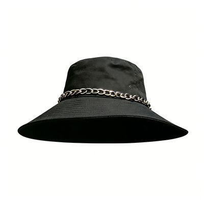 Topi Bucket Nelayan Pinggiran Lebar 100% Katun dengan Logo Kustom untuk Perlindungan Matahari Luar Ruangan