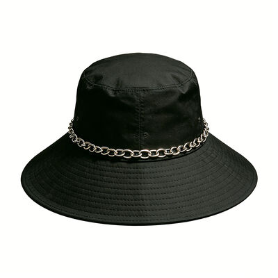 Topi Bucket Nelayan Pinggiran Lebar 100% Katun dengan Logo Kustom untuk Perlindungan Matahari Luar Ruangan