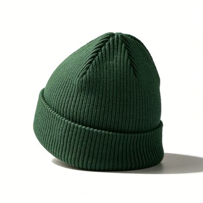 Topi Beanie dengan lingkar dewasa dan bahan akrilik untuk kehangatan musim dingin