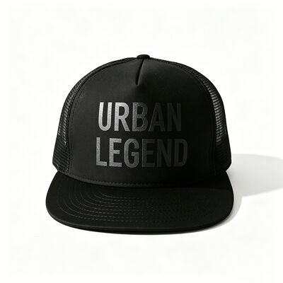 Screen Printing Logo 5 Panel Trucker Cap Unisex Nyaman Pas Ideal Semua Musim Adjustable Rambut Ringan