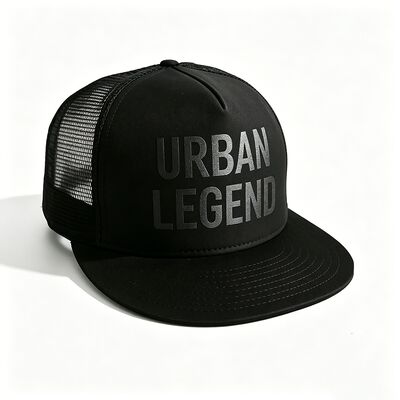 Screen Printing Logo 5 Panel Trucker Cap Unisex Nyaman Pas Ideal Semua Musim Adjustable Rambut Ringan
