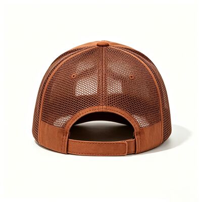 Kap truk kapas Sweatband dengan 6 atau eyelets khusus panel mesh tahan lama penutupan snapback diatur sempurna untuk kegiatan di luar ruangan