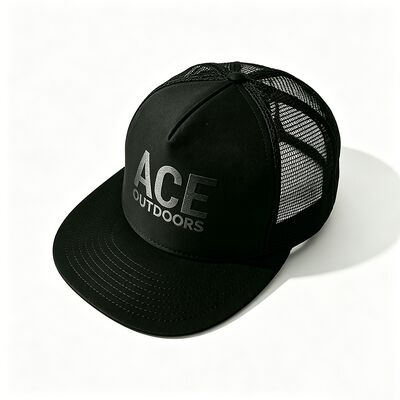 Screen Printing Logo 5 Panel Trucker Cap Unisex Nyaman Pas Ideal Semua Musim Adjustable Rambut Ringan