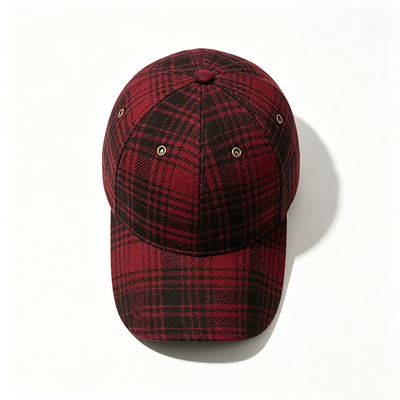 Disesuaikan enam panel Baseball Cap Sekitar 100 gram bahan bernapas menyediakan ventilasi dan penyerapan keringat
