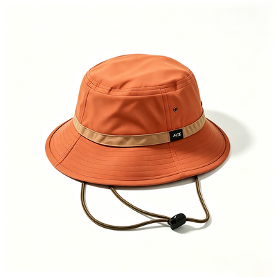 Topi Ember Santai Logo Kustom Menyoroti Pengalaman Topi 20 Tahun Cocok untuk Perlindungan Matahari dan Pernyataan Mode