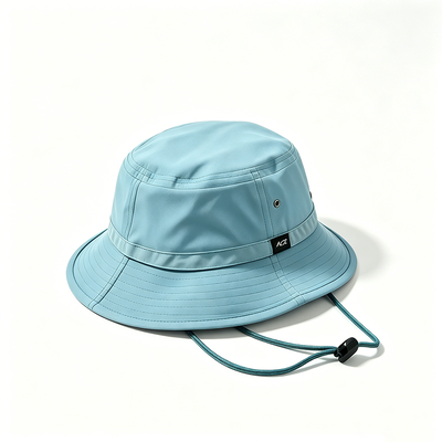 Topi Ember Santai Logo Kustom Menyoroti Pengalaman Topi 20 Tahun Cocok untuk Perlindungan Matahari dan Pernyataan Mode