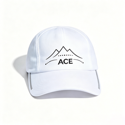 Topi Tali Logam Pita Penahan Keringat Poliester Olahraga Bernapas Topi Kasual Nyaman Tidak Terstruktur yang Dapat Disesuaikan untuk Aktivitas Luar Ruangan