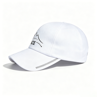 Topi Tali Logam Pita Penahan Keringat Poliester Olahraga Bernapas Topi Kasual Nyaman Tidak Terstruktur yang Dapat Disesuaikan untuk Aktivitas Luar Ruangan