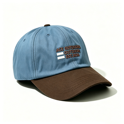 Sports Dad Hat dengan 100% Cotton Twill Adjustable Metal Clamp Buckle dan Desain Ringan Bernafas