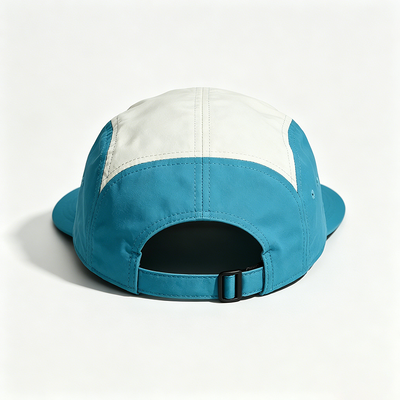 5 Panel Camper Hat dengan Flat Brim Sports Mesh Sweatband Satu ukuran cocok untuk semua kegiatan di luar ruangan