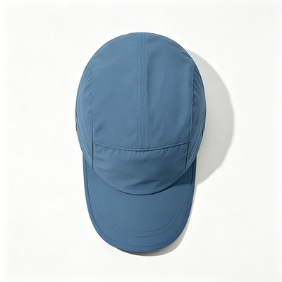 Topi Camper 5 Panel yang disesuaikan dengan Sports Mesh Sweatband dan Breathable Mesh untuk Aktivitas Luar Ruang