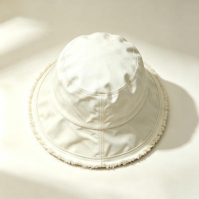 Topi Nelayan Pinggiran Lebar Logo Kustom Topi Ember Nelayan Katun Ideal untuk Perlindungan Matahari Selama Aktivitas Luar Ruangan
