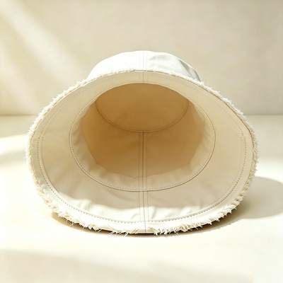 Topi Nelayan Pinggiran Lebar Logo Kustom Topi Ember Nelayan Katun Ideal untuk Perlindungan Matahari Selama Aktivitas Luar Ruangan