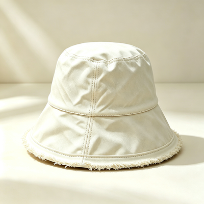 Topi Nelayan Pinggiran Lebar Logo Kustom Topi Ember Nelayan Katun Ideal untuk Perlindungan Matahari Selama Aktivitas Luar Ruangan