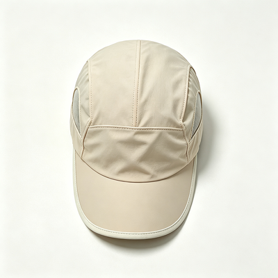 Topi Camper 5 Panel Curved Brim dengan jahitan kontras Pakaian kepala tahan lama dan nyaman untuk gaya hidup aktif