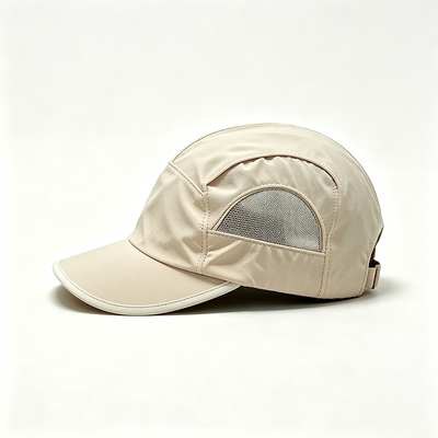 Topi Camper 5 Panel Curved Brim dengan jahitan kontras Pakaian kepala tahan lama dan nyaman untuk gaya hidup aktif