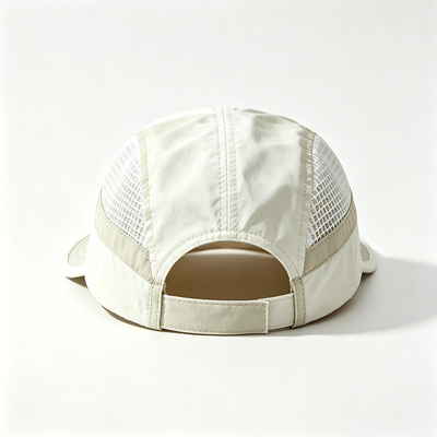 5 Panel Camper Hat Dengan Hook dan Loop Strap Penutupan dan Kontras jahitan Ideal untuk hiking dan berkemah