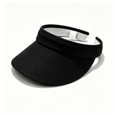Screen Printing Sun Visor Cap Adjustable Strap Curved Brim Pilihan yang sangat baik untuk hadiah perusahaan dan acara