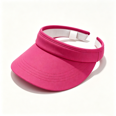 Screen Printing Sun Visor Cap Adjustable Strap Curved Brim Pilihan yang sangat baik untuk hadiah perusahaan dan acara