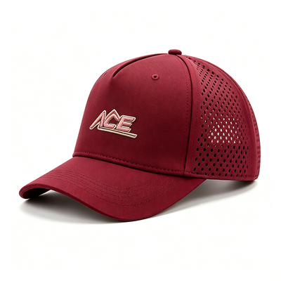 Unisex enam panel topi bisbol dengan 6 eyelets bernapas desain ringan sempurna untuk olahraga casual wear dan sehari-hari