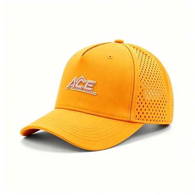 Unisex enam panel topi bisbol dengan 6 eyelets bernapas desain ringan sempurna untuk olahraga casual wear dan sehari-hari