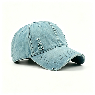 Topi Olahraga Ayah 100% Katun Twill dengan Tali yang Dapat Disesuaikan dan Bordir Datar untuk Kenyamanan Pas