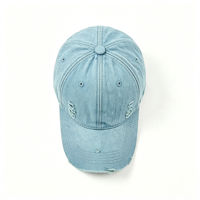 Topi Olahraga Ayah 100% Katun Twill dengan Tali yang Dapat Disesuaikan dan Bordir Datar untuk Kenyamanan Pas