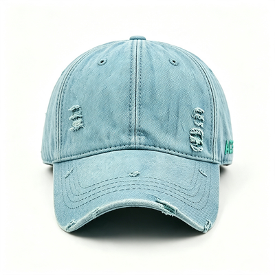 Topi Olahraga Ayah 100% Katun Twill dengan Tali yang Dapat Disesuaikan dan Bordir Datar untuk Kenyamanan Pas