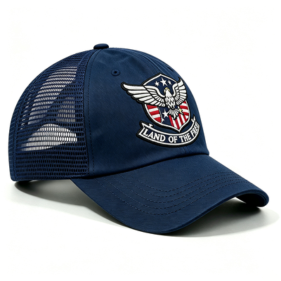 Trucker Snapback Trucker Cap Personalize Eyelets Adjustable Mesh Back Hat Sempurna untuk kegiatan outdoor Casual Wear dan Event