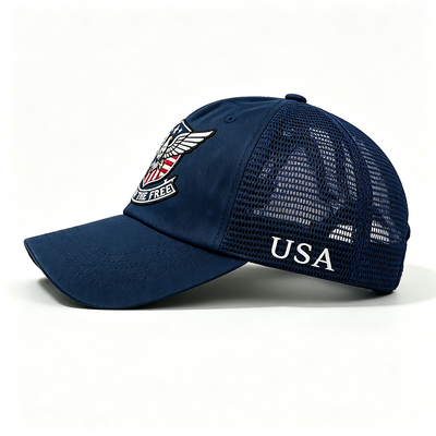 Trucker Snapback Trucker Cap Personalize Eyelets Adjustable Mesh Back Hat Sempurna untuk kegiatan outdoor Casual Wear dan Event