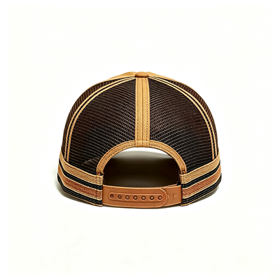 6 Panel Konstruksi Trucker Mesh Cap Featuring Breathable Mesh Back Adjustable Snap Closure Ideal untuk acara dan seragam