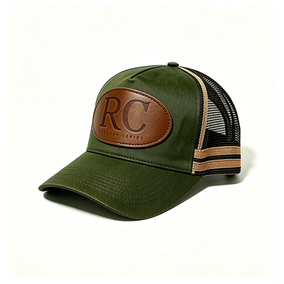 6 Panel Konstruksi Trucker Mesh Cap Featuring Breathable Mesh Back Adjustable Snap Closure Ideal untuk acara dan seragam