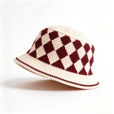 Kain katun Lining Fishing Bucket Hat Daur Ulang Kain Ramah Lingkungan Cocok untuk memancing Hiking Camping