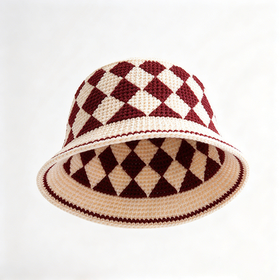 Kain katun Lining Fishing Bucket Hat Daur Ulang Kain Ramah Lingkungan Cocok untuk memancing Hiking Camping
