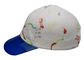 Putih PU Topi Ayah Olahraga Kartun pencetakan dan Transparan penuh Adjustable untuk unisex