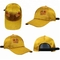 Gadis Kuning 6 Panel topi melengkung / Topi Baseball Bordir Kustom Pola Polos
