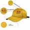 Gadis Kuning 6 Panel topi melengkung / Topi Baseball Bordir Kustom Pola Polos