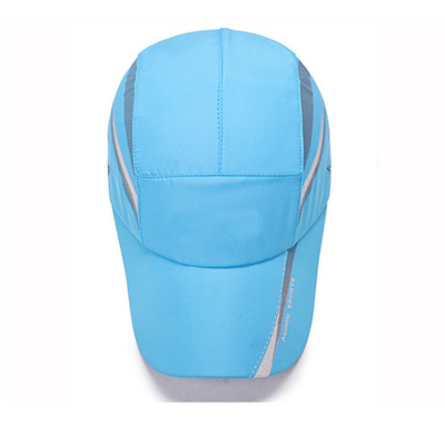 Outdoor 5 Panel Running Hat, Dryfit Kain Topi Musim Panas Lipat Untuk Olahraga