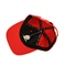 Sublimasi Wol Baseball Topi Ayah Olahraga Dengan Logo 3d Bordir Merah